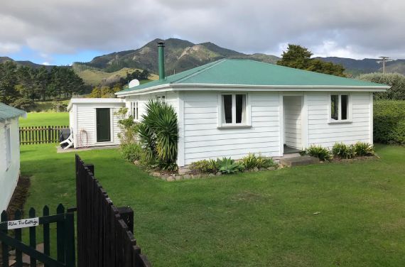 Palm Tree Cottage, a character 4-bedroom Kauri villa farm stay at Whitestar Station, Coromandel large enough for Pahi walking groups